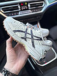 Жіночі кросівки Asics Gel Kahana 8 весна-осінь-літо повсякденні (білі з чорним). Живе фото, фото 7