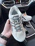 Жіночі кросівки Asics Gel Kahana 8 весна-осінь-літо повсякденні (білі з чорним). Живе фото, фото 4