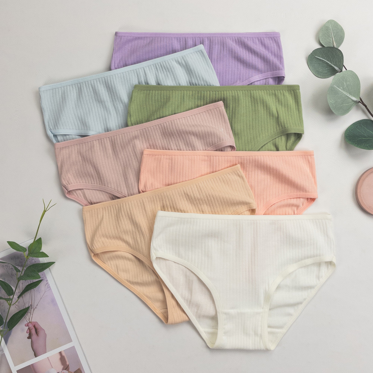 Труси сліпи дитячі тижневки в рубчик Nicoletta Туреччина (розміри: 8-9, 10-11, 12-13 років) | 7 шт.