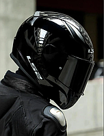 Мотошолом LS2 FF353 Rapid Black чорний глянець