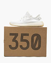 Кросівки Adidas Yeezy Boost 350 v2 White / Адідас Ізі Буст 350 В2 Білі, фото 3