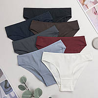 Труси жіночі в рубчик тижневки Nicoletta Туреччина M, L, XL, 2XL | 7 шт.