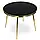 Стіл круглий 100 см TINGA чорний мармур, ніжки золото (MEBEL ELIT) ME.TINGA/CZ/S, фото 2