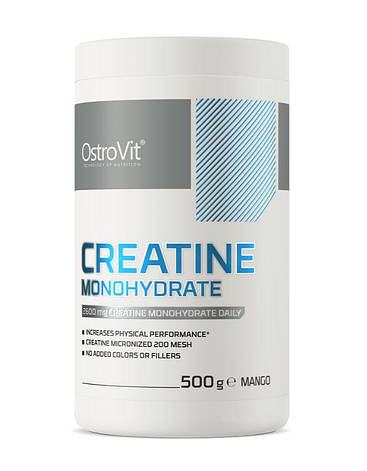 Креатин Моногідрат Ostrovit Creatine Monohydrate 500 г Польща смак Манго, фото 1