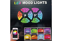 Світлодіодна стрічка RGB LED Mood lights з bluetooth управлінням 5м