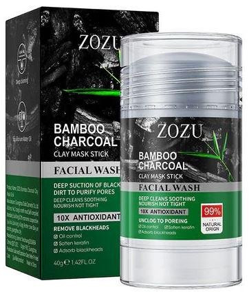 Маска-стик для глубокой очистки лица ZOZU Bamboo Charcoal против черных точек 40 г
