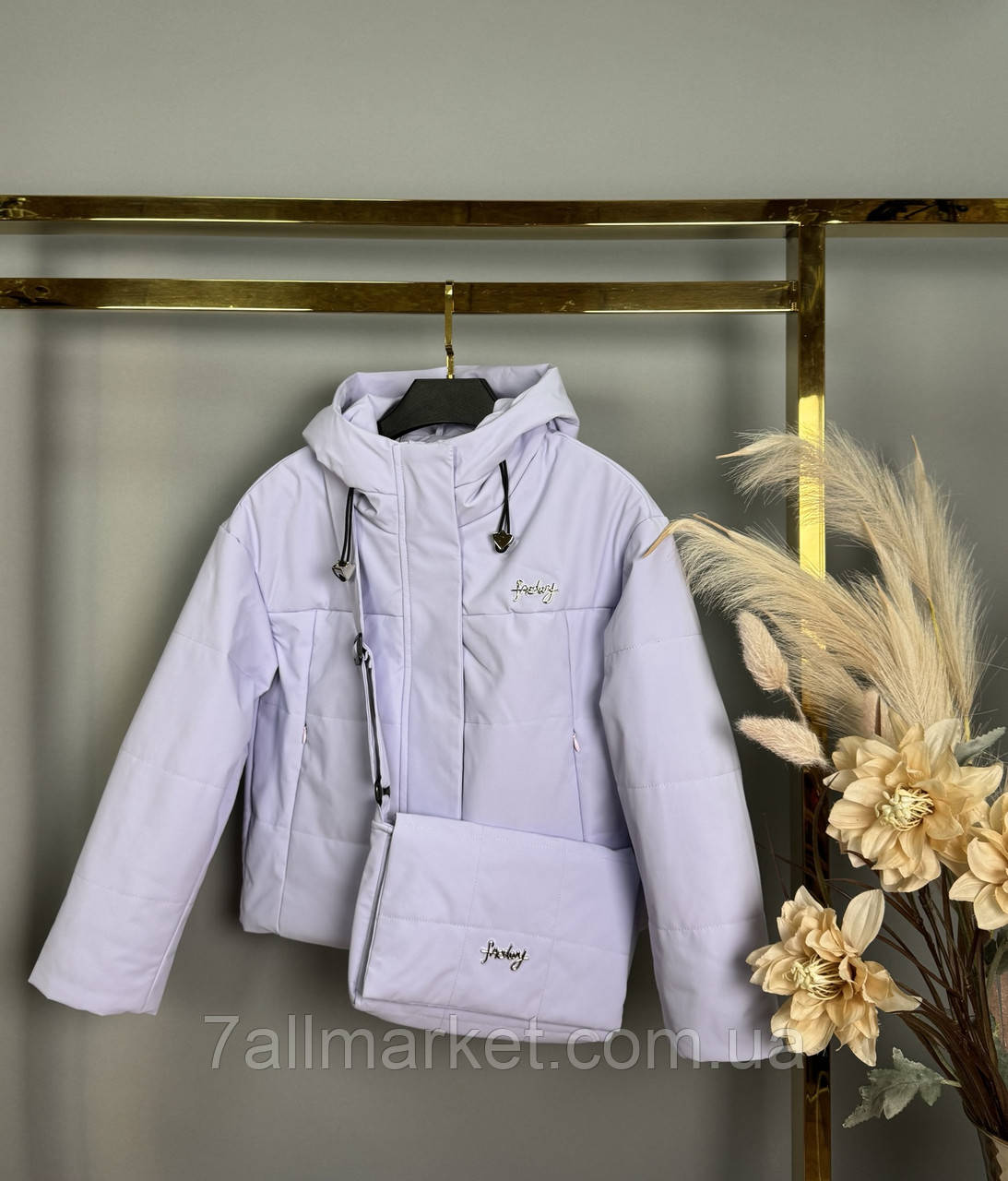 Куртка дитяча демісезонна із сумкою на дівчинку 134-158 см (3цв) "DFK" недорого від прямого постачальника