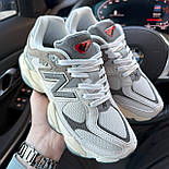 Жіночі кросівки New Balance 9060 Rain Cloud Grey весна осінь демісезонні cірі. Живе фото, фото 2