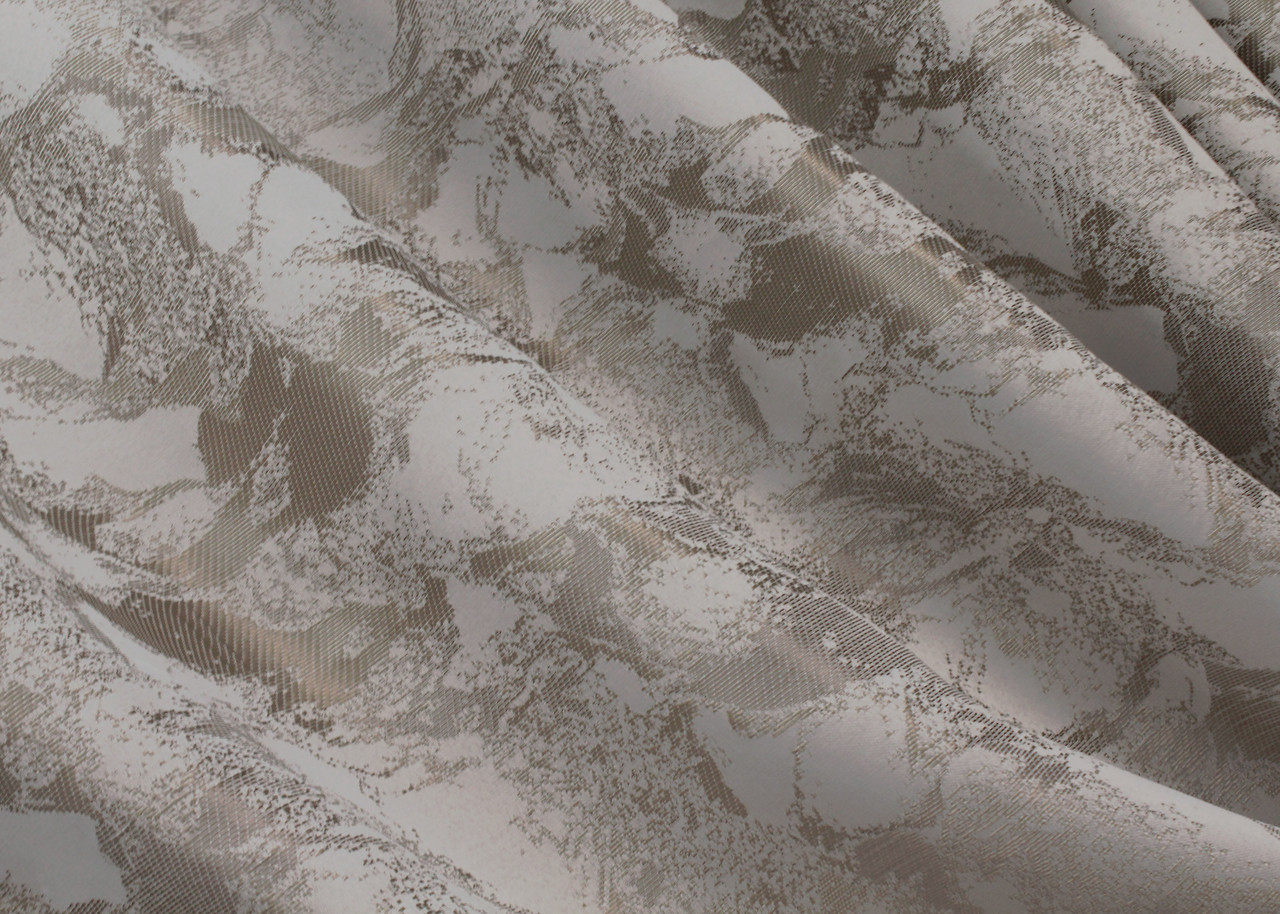 Шторна тканина жакард "Мармур Al3". Колір світло-сірий з мокко. Код 1596ш, фото 1