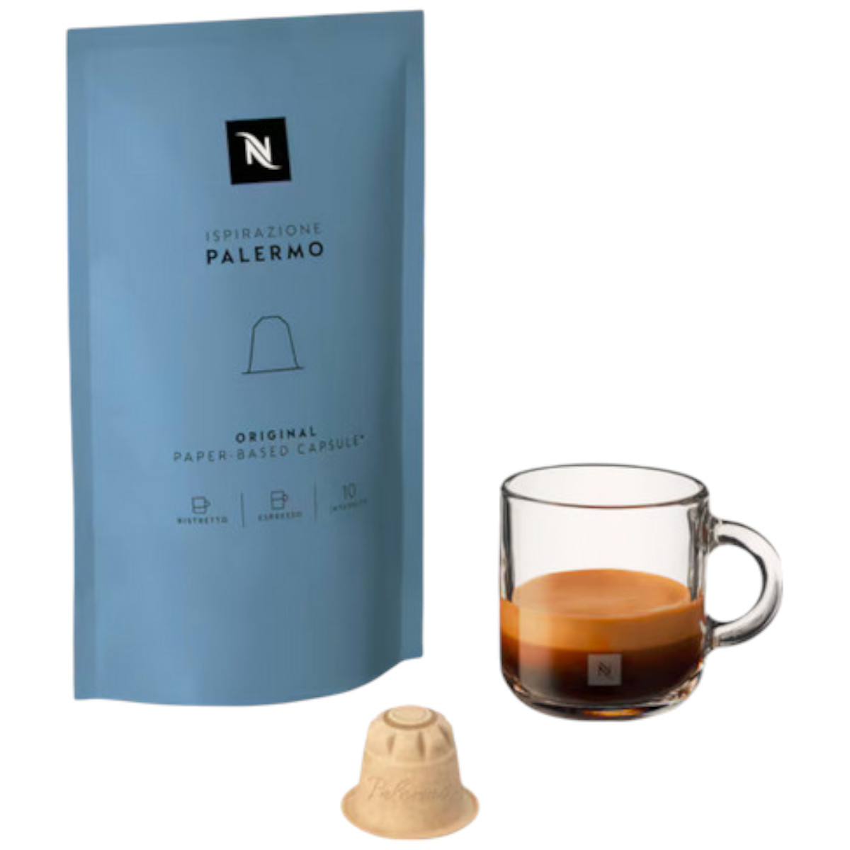 Кава в капсулах Nespresso Ispirazione Palermo Original Compostabili, фото 1