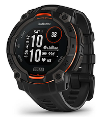 Смарт-годинник Garmin Instinct 3 – 45 mm, Solar Black with black band, фото 3