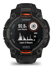 Смарт-годинник Garmin Instinct 3 – 45 mm, Solar Black with black band, фото 4