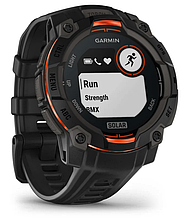Смарт-годинник Garmin Instinct 3 – 45 mm, Solar Black with black band