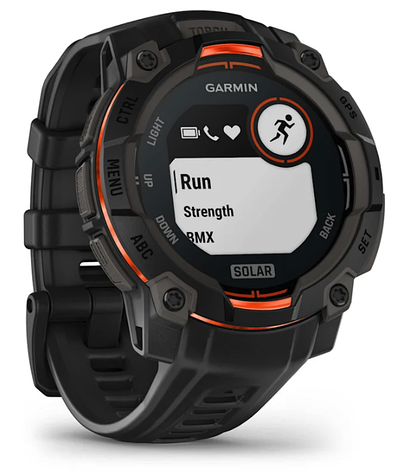 Смарт-годинник Garmin Instinct 3 – 45 mm, Solar Black with black band, фото 1