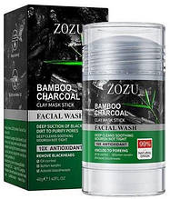 Маска-стик для глибокого очищення обличчя ZOZU Bamboo Charcoal проти чорних цяток 40 г