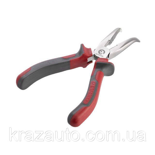 Довгогубці вигнуті 160 мм С55 INTERTOOL HT-0131, фото 1