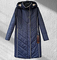 Жіноча демісезонна довга куртка, фабрична якість, 46р., див. виміри в описі товару
