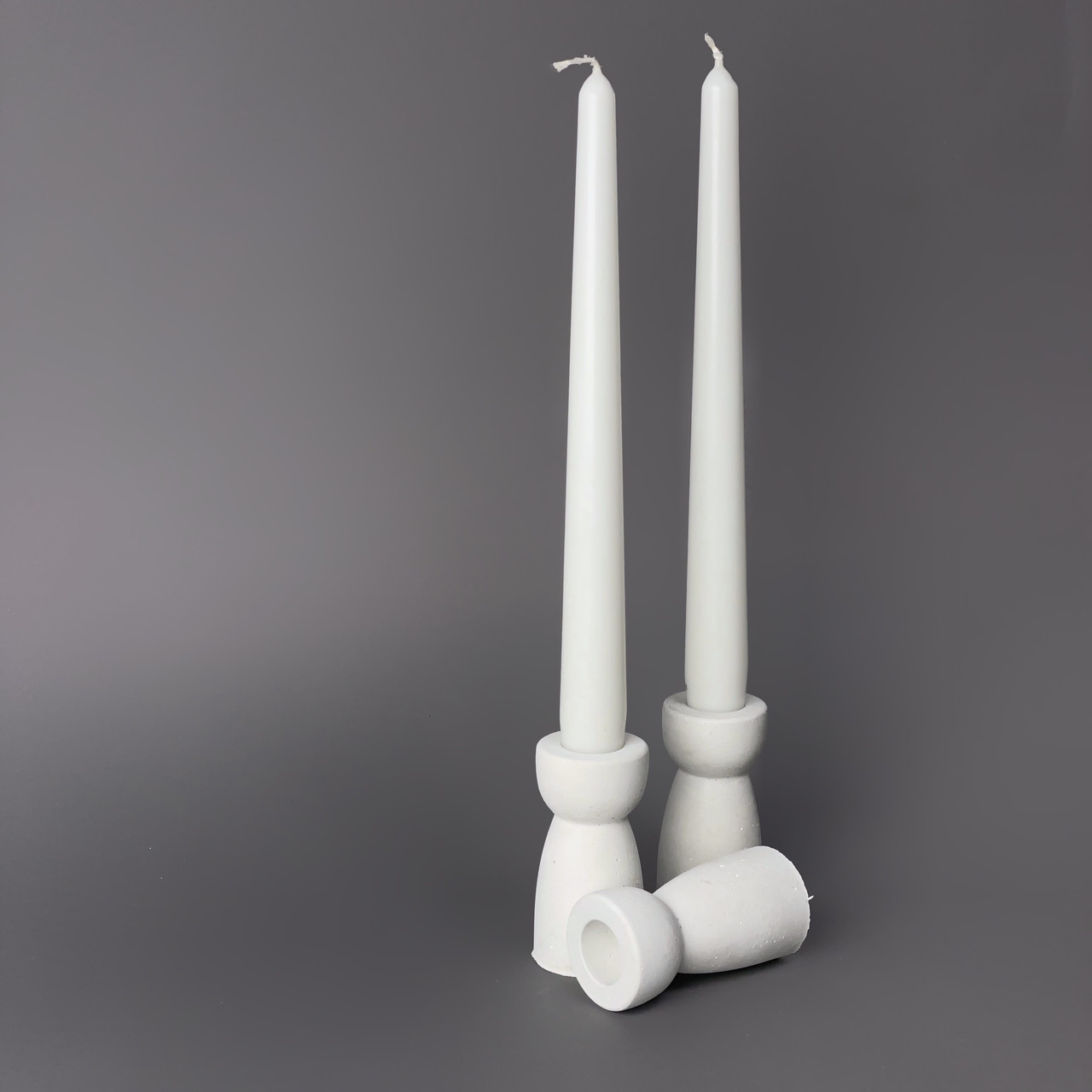 Підсвічник довгий з архітектурного бетону.Тримач свічок