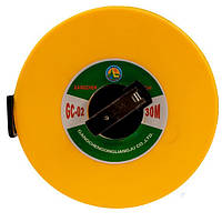 Рулетка 30 м зі стрічкою, в жовтому корпусі