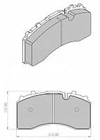 Гальмівні колодки BPW/KRONE 9-10 t ECO 29228 NEW з 2009 супорт BPW TSB 4309