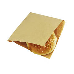 Пакет саше (д) 150*140 (ш), мм, для гамбургера, крафт папір