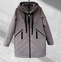 Жіноча демісезонна подовжена куртка, фабрична якість, 46р., див. виміри в описі товару