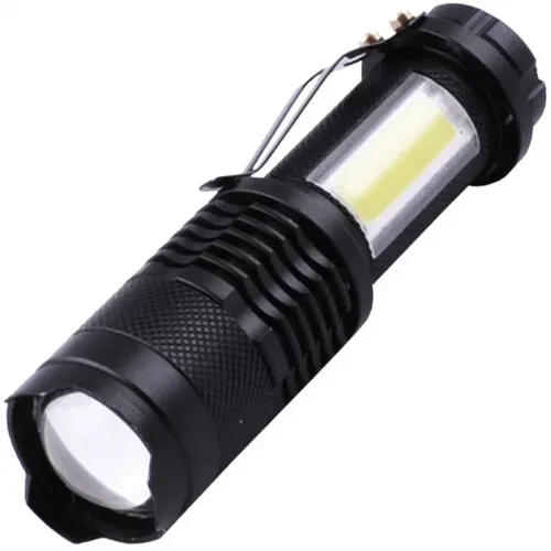 Ліхтар ручний акумуляторний Police BL-8468 XPE+COB Zoom microUSB Black, фото 1