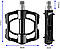 Педалі велосипедні з алюмінієвого сплаву на 4-х пром-підшипниках чорні Pedal, фото 3