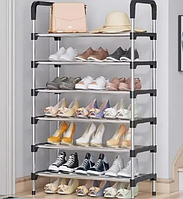 Полка-подставка для обуви 6 уровней , Обувной органайзер полка, обувница, вертикальная стойка