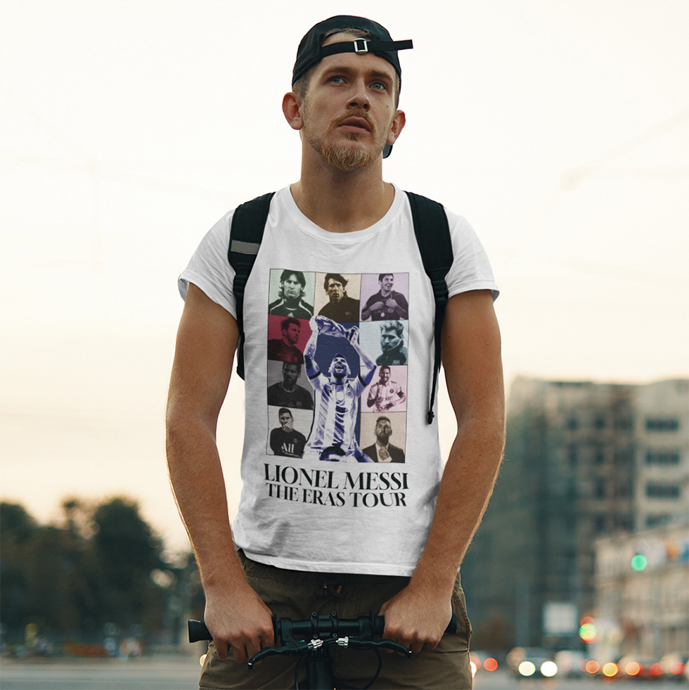 Футболка унісекс Lionel Messi (The Eras Tour) XS білий, фото 1