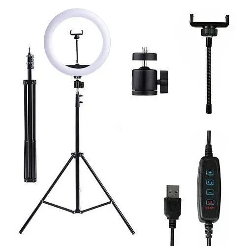 Селфи кільце 26см LED з штативом 2м Selfie Ring Light