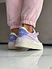 Жіночі кросівки Nike Air Force 1 Shadow кольорові Найк Форс Шадоу біло-фіолетові кольорові шкіряні для дівчат, фото 9