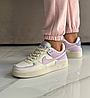 Жіночі кросівки Nike Air Force 1 Shadow кольорові Найк Форс Шадоу біло-фіолетові кольорові шкіряні для дівчат, фото 2