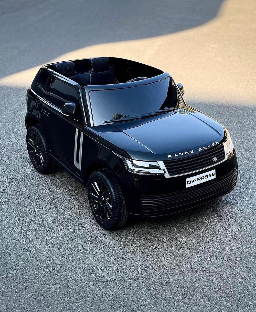 Дитячий електромобіль на акумуляторі Джип Range Rover 5055 з пультом р/у для дітей 3-8 років автофарбування чорний