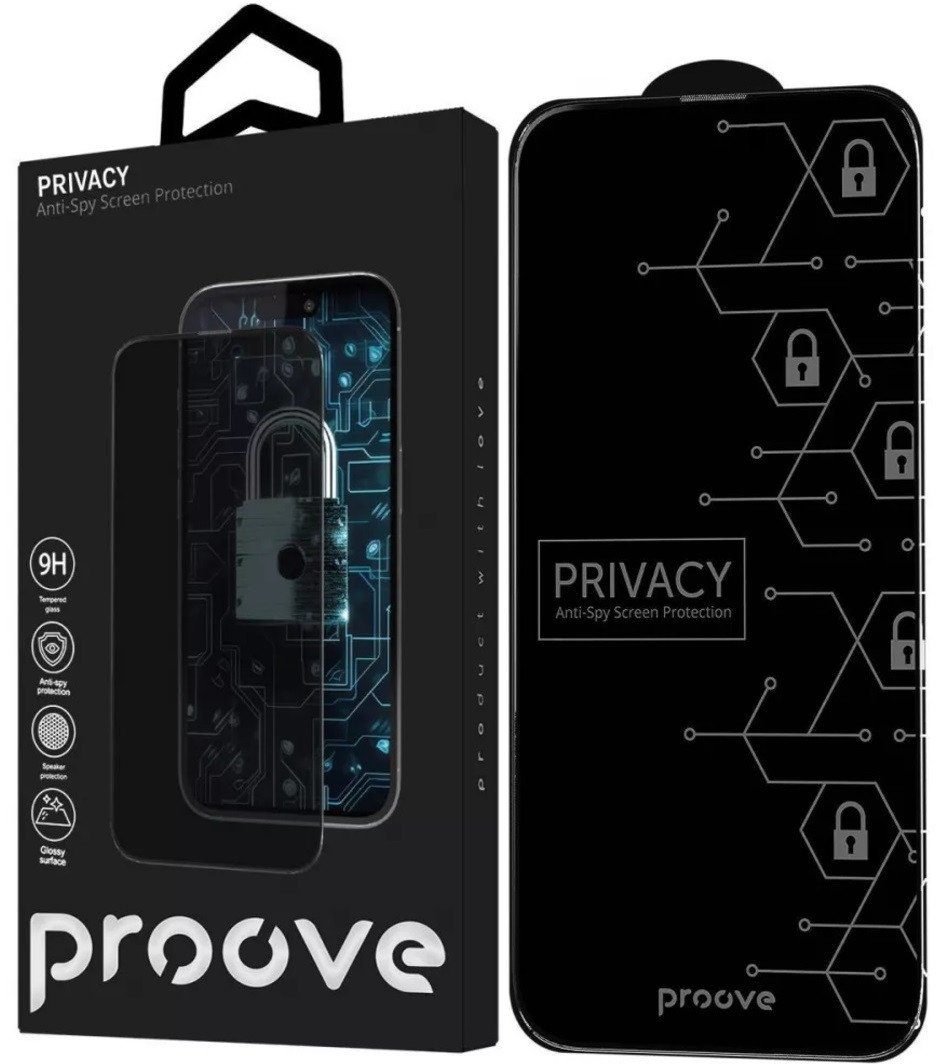 Захисне скло анти-шпигун Proove Privacy для iPhone 16 Pro Max