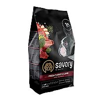 Сухой корм для собак Savory Small Breed Fresh 3 кг индейка и ягненок