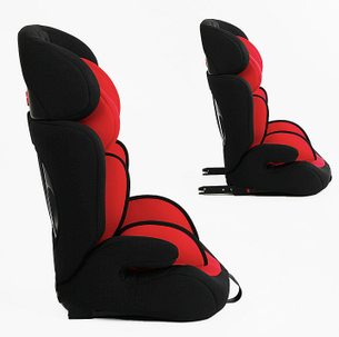 Дитяче автокрісло з бустером JOY RS-30199, група 1/2/3, система ISOFIX, вага дитини від 9-36 кг, червоне, фото 3