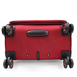 Валіза велика L тканина червона 77х48х31+5см/112л/3.8кг/Snowbal 21505, фото 7
