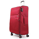 Валіза велика L тканина червона 77х48х31+5см/112л/3.8кг/Snowbal 21505, фото 2