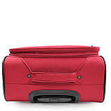 Валіза велика L тканина червона 77х48х31+5см/112л/3.8кг/Snowbal 21505, фото 8