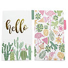 Розділювачі листів для блокнотів, планерів на кільцях Кактус А6 5шт RZL017, фото 4