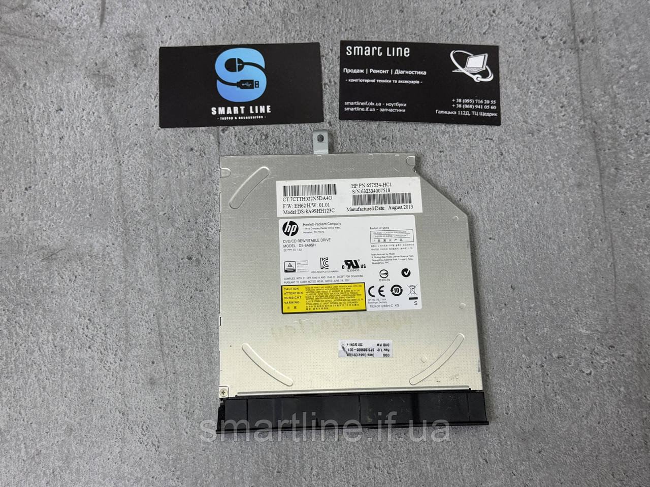 Оптичний DVD привод для ноутбука HP CQ58 | DS-8A9SH