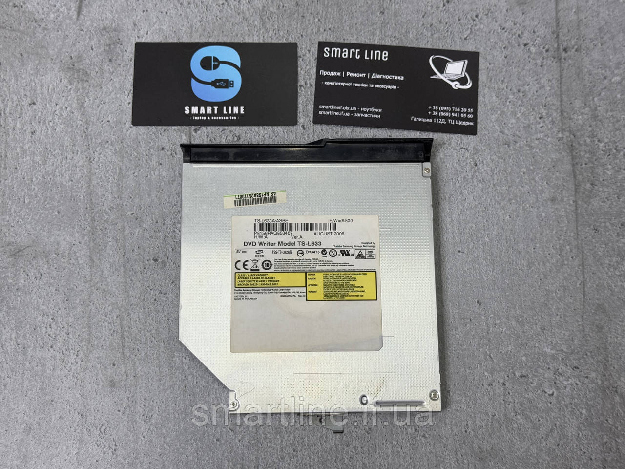 Оптичний DVD привод для ноутбука  ASUS F80S | TS-L633A