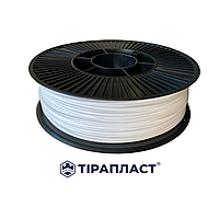 Філамент PETG 1.75 мм, 3,0 кг, білий (пластик для 3D-принтера), ТІРАПЛАСТ