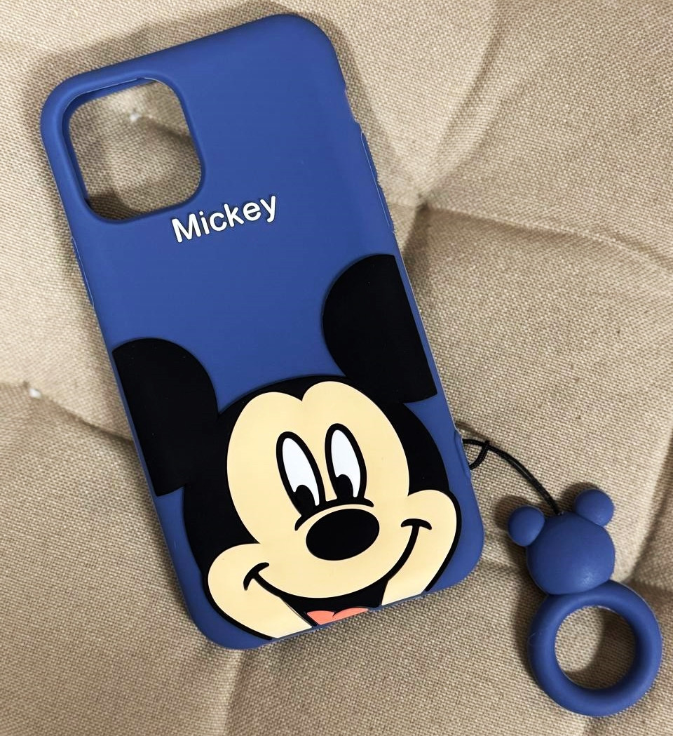 Силіконовий чохол для iPhone 11 Pro - 3D Міккі Маус, Синій