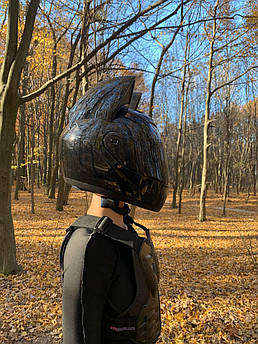 Мотошлем Мото Кото шлем с ушками   LC Racing Розмір XS