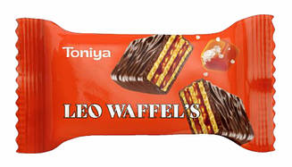 Вафельні цукерки LEO WAFFEL’S з ароматом солона карамель 2кг ТМ TONIYA