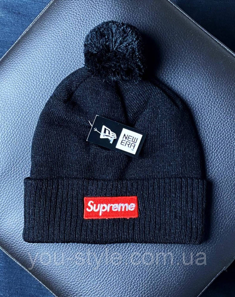 Шапка Supreme чорна