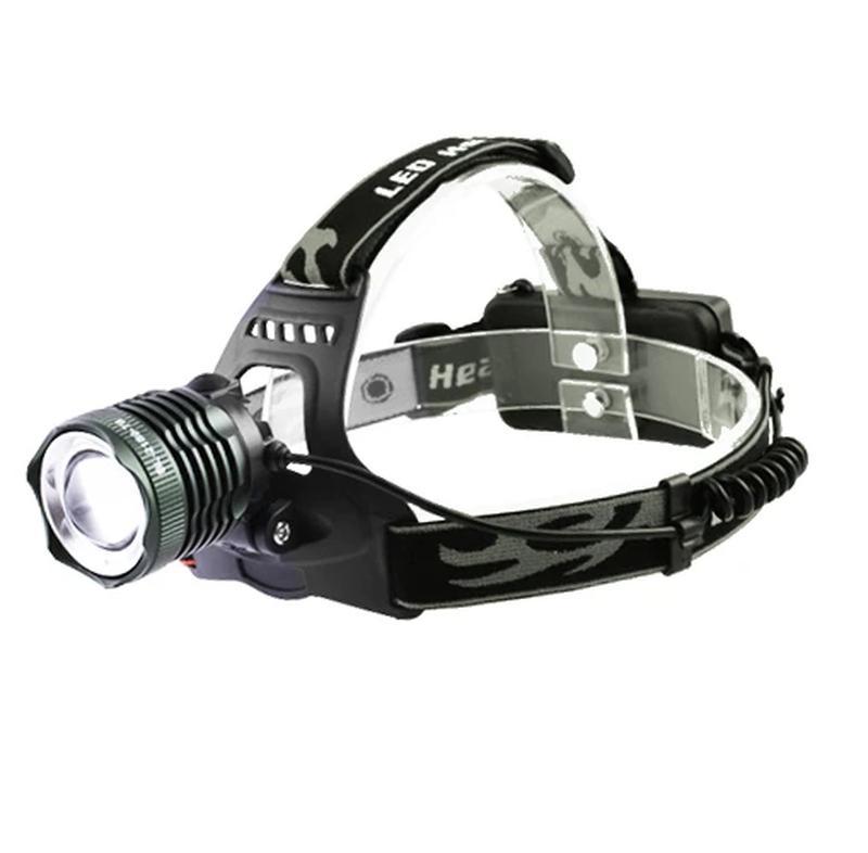 Налобний ліхтарик X-Balog BL-2189 T6 Zoom акумуляторний 2x18650 microUSB Black, фото 1