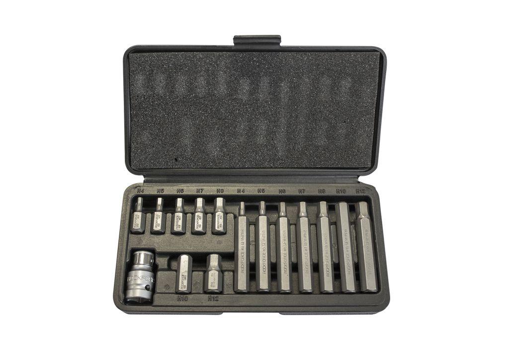 Набір біт 15пр. 1/2" Hex з бітотримачем (H10, H12, H4, H5, H6, H7, H8мм)